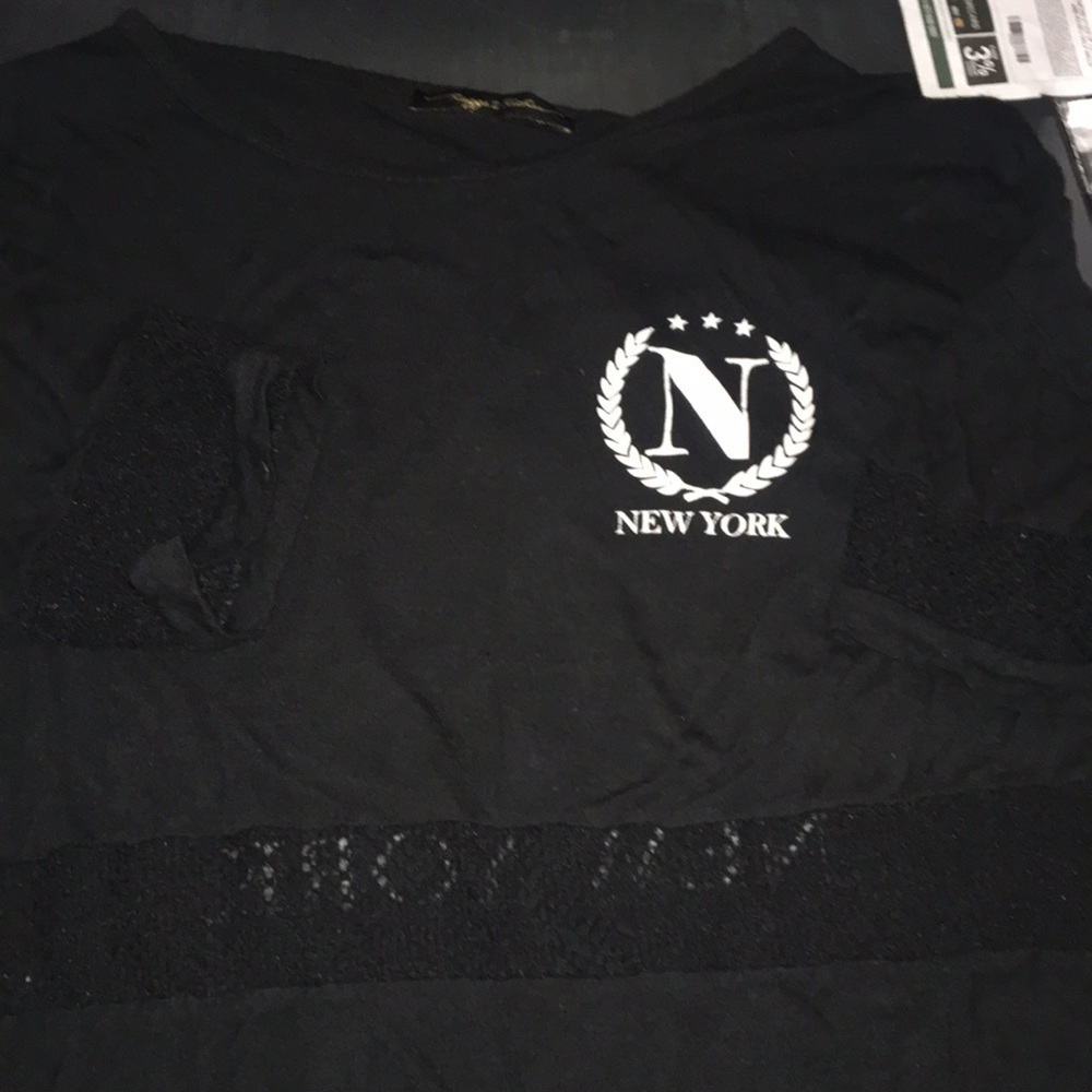 Cropped New York tee